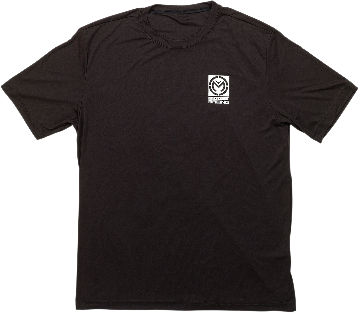 MOOSE RACING Distinction T-Shirt - Black - 2XL 3030-18548