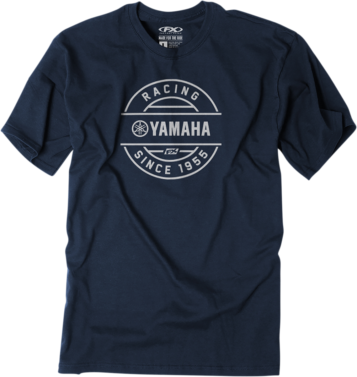 FACTORY EFFEX Yamaha Crest T-Shirt - Navy - Large 25-87204
