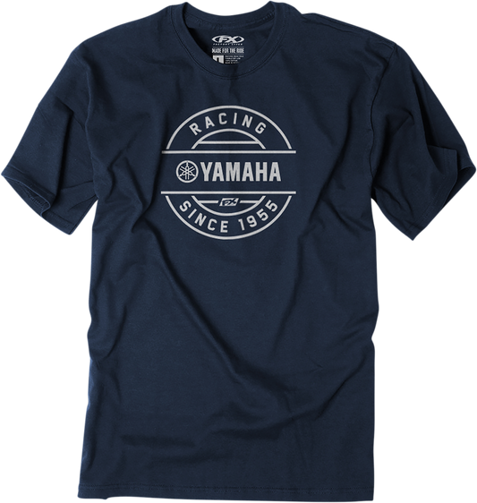 Camiseta FACTORY EFFEX Yamaha Crest - Azul marino - Grande 25-87204 