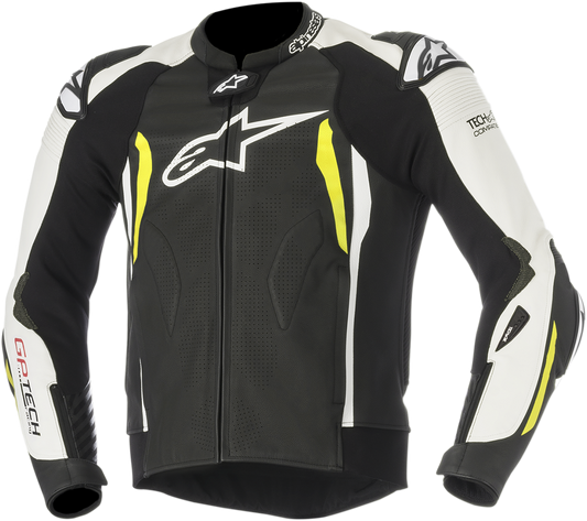 ALPINESTARS GP Tech v2 Jacket - Black/White/Yellow - US 42 / EU 52 3108517-125-52