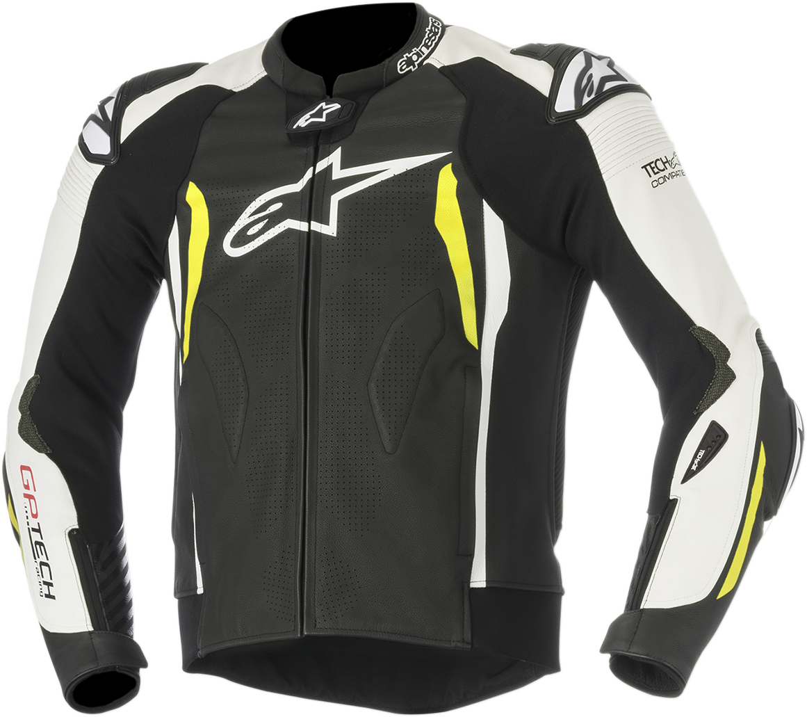 Chaqueta ALPINESTARS GP Tech v2 - Negro/Blanco/Amarillo - US 42 / EU 52 3108517-125-52 