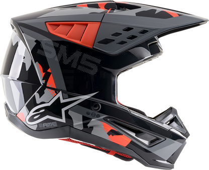 ALPINESTARS SM5 Helmet - Rover - Gray/Red - XS 8303921-1392-XS