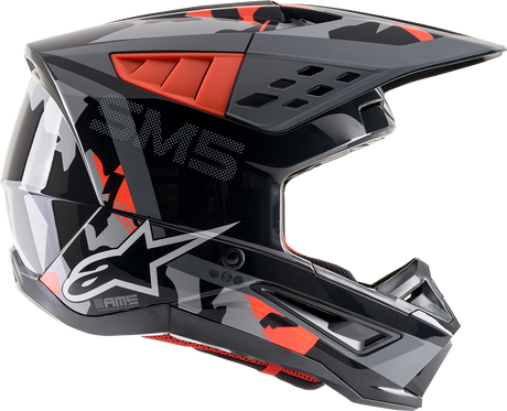 ALPINESTARS SM5 Helmet - Rover - Gray/Red - 2XL 8303921-1392-2X
