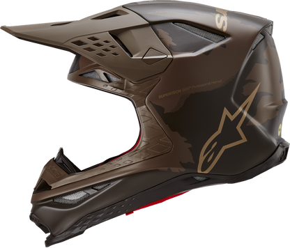 Casco ALPINESTARS Supertech M10 - Squad - MIPS - Marrón oscuro/Oro - Pequeño 8302823-839-SM 