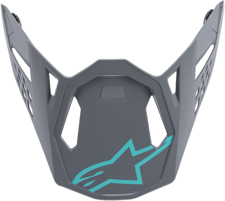ALPINESTARS Supertech M8 Visor - Radium - Matte Black/Mid Gray/Teal 8981519-9007