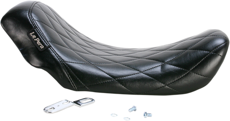 LE PERA Bare Bones Solo Seat - Diamond Stitch - Black - Dyna LK-001DM