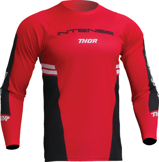 Camiseta de manga larga THOR Intense Assist Berm - Rojo/Negro - Grande 5020-0231 