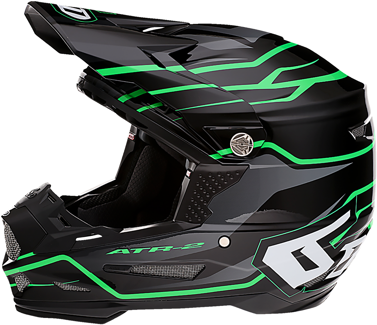 6D ATR-2 Helmet - Phase - Black/Green - XL 12-2848