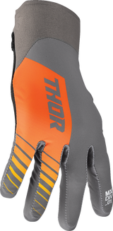 THOR Agile Gloves - Analog - Charcoal/Orange - Small 3330-7664