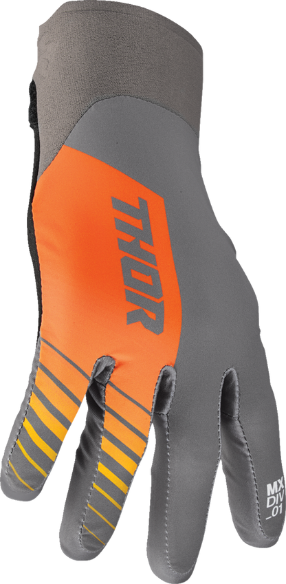 THOR Agile Gloves - Analog - Charcoal/Orange - Small 3330-7664