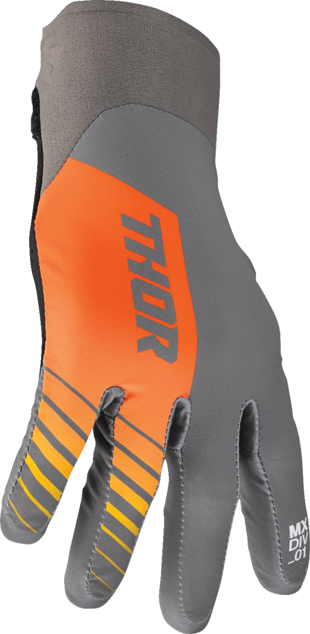 THOR Agile Gloves - Analog - Charcoal/Orange - 2XL 3330-7668