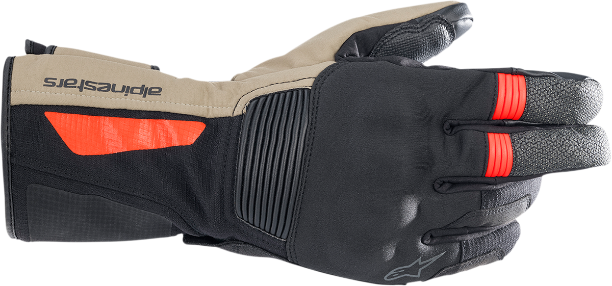 ALPINESTARS Denali Aerogel Drystar® Gloves - Black/Dark Khaki/Fluo Red - 3XL 3526922-1853-3X