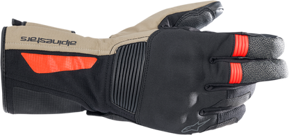 ALPINESTARS Denali Aerogel Drystar® Gloves - Black/Dark Khaki/Fluo Red - 3XL 3526922-1853-3X