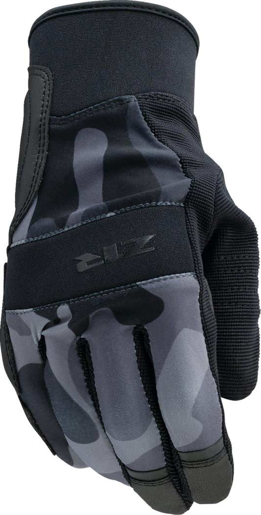 Z1R Billet Gloves - Camo Black/Gray - Large 3330-7562