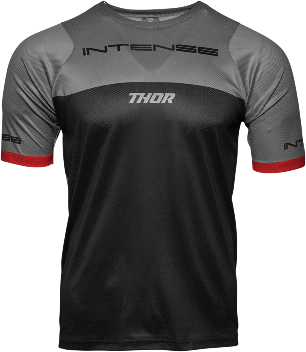 THOR Intense Team Jersey - Short-Sleeve - Black/Gray - Medium 5120-0058