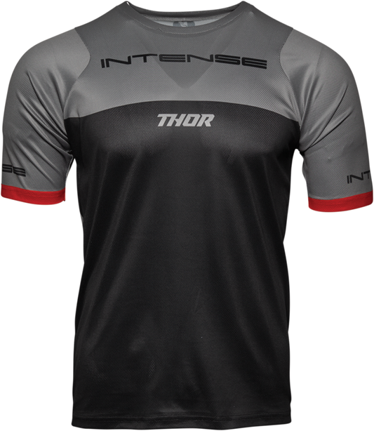 THOR Intense Team Jersey - Short-Sleeve - Black/Gray - Medium 5120-0058