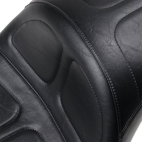 LE PERA Maverick Daddy Long Legs Seat - Black - Stitched - Softail '18+ LYX-910DL