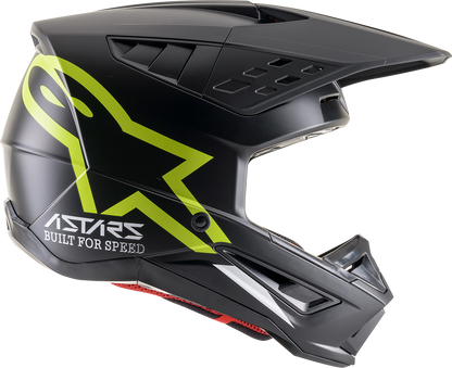 ALPINESTARS SM5 Helmet - Compass - Matte Black/Yellow Fluo - 2XL 8303321-1559-2X