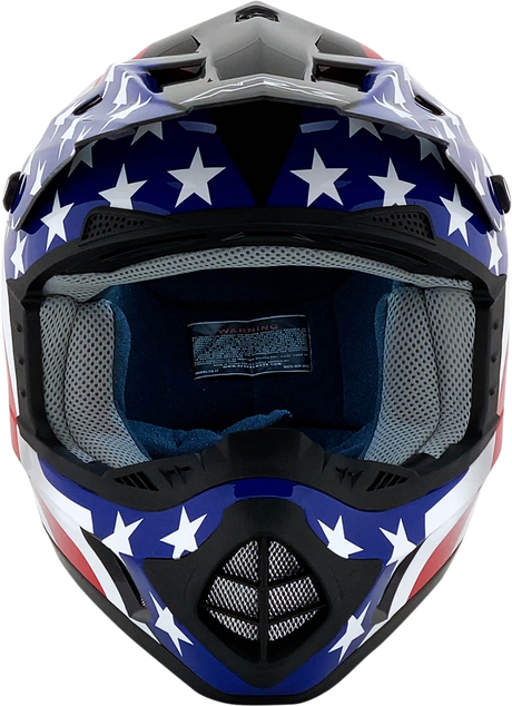 AFX FX-17 Helmet - Flag - Black - XL 0110-2372