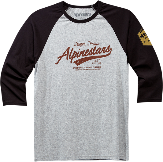 ALPINESTARS Script T-Shirt - Black/Heather Gray - Medium 1230715051028M