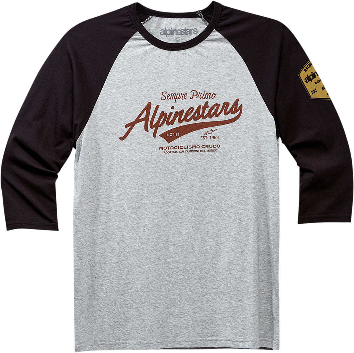 ALPINESTARS Script T-Shirt - Black/Heather Gray - 2XL 12307150510282X