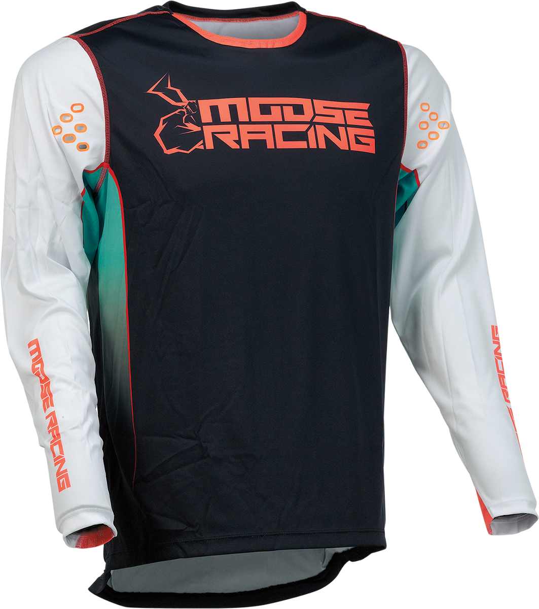 MOOSE RACING Agroid Jersey - Teal/Black - Large 2910-6996