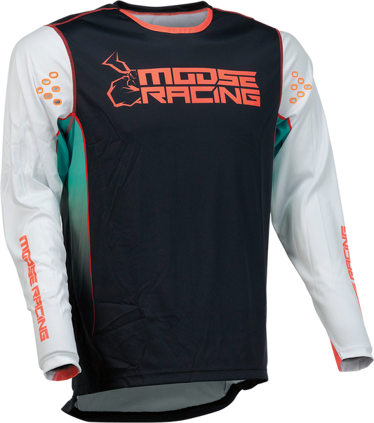 MOOSE RACING Agroid Jersey - Teal/Black - Large 2910-6996