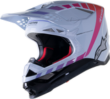ALPINESTARS Supertech M10 Helmet - Daytona - MIPS® - Haze Gray/Orange Fluo/Rhodamine - Large 8302423-9243-LG