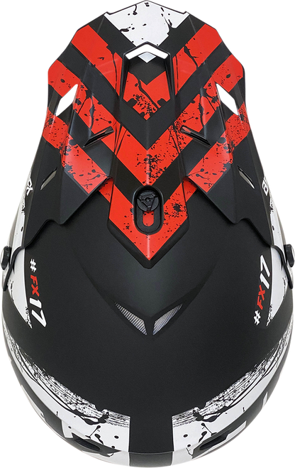 AFX FX-17 Helmet - Attack - Matte Black/Red - XS 0110-7148