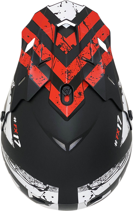 AFX FX-17 Helmet - Attack - Matte Black/Red - XL 0110-7152