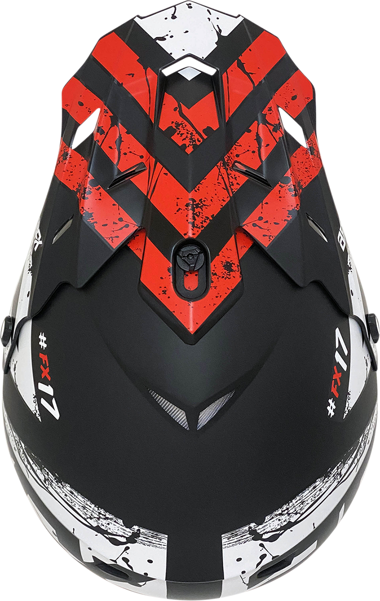 Casco AFX FX-17 - Attack - Negro mate/Rojo - 2XL 0110-7153 