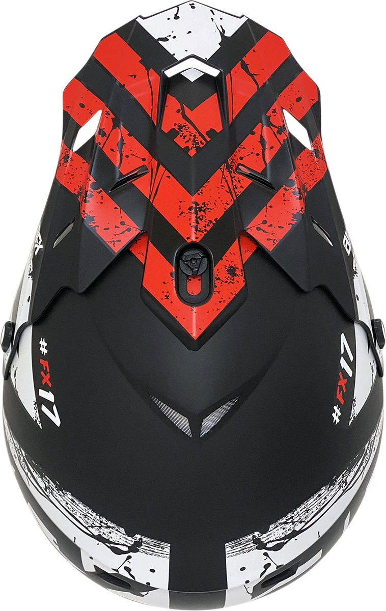 AFX FX-17 Helmet - Attack - Matte Black/Red - 3XL 0110-7639