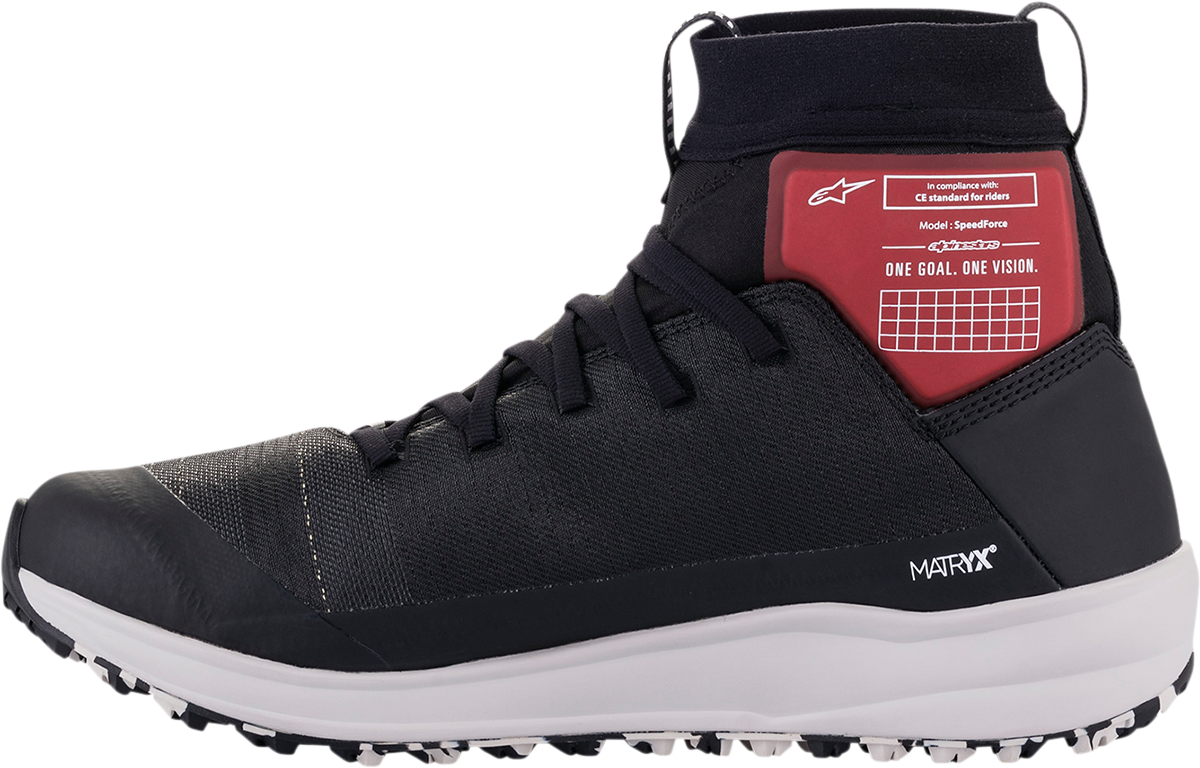 Zapatillas ALPINESTARS Speedforce - Negro/Blanco/Rojo - US 9 2654321-123-9 