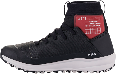 ALPINESTARS Speedforce Shoes - Black/White/Red - US 10 2654321-123-10
