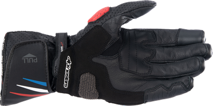 ALPINESTARS Honda SP-8 V3 Gloves - Black/Bright Red/Blue - 2XL 3558423-1317-2X