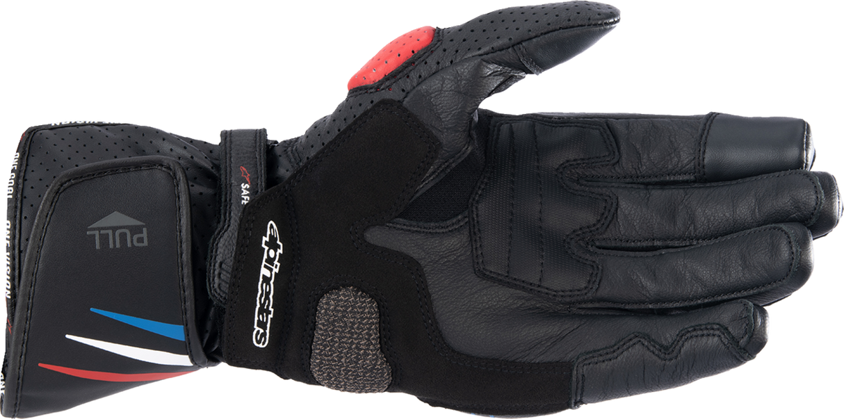 ALPINESTARS Honda SP-8 V3 Gloves - Black/Bright Red/Blue - 3XL 3558423-1317-3X