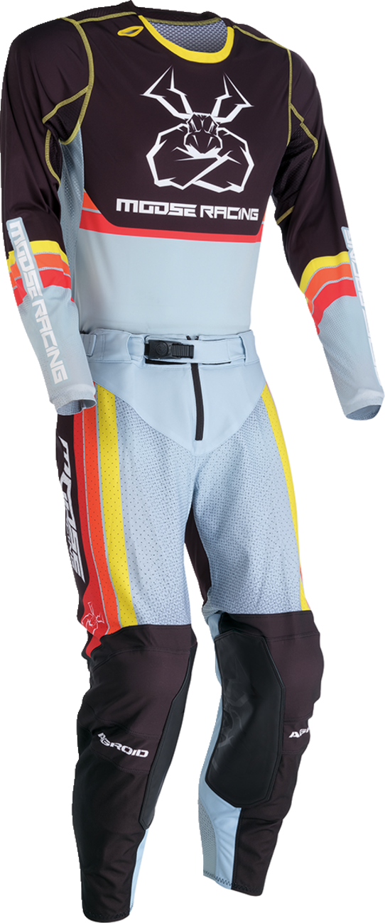 MOOSE RACING Agroid Jersey - Gray/Yellow - Medium 2910-7513