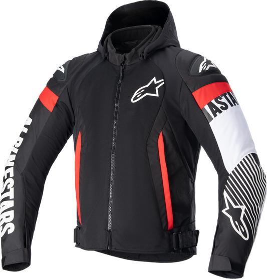 Chaqueta ALPINESTARS Zaca Air - Negro/Blanco/Rojo - Pequeña 3306423-1231-S 