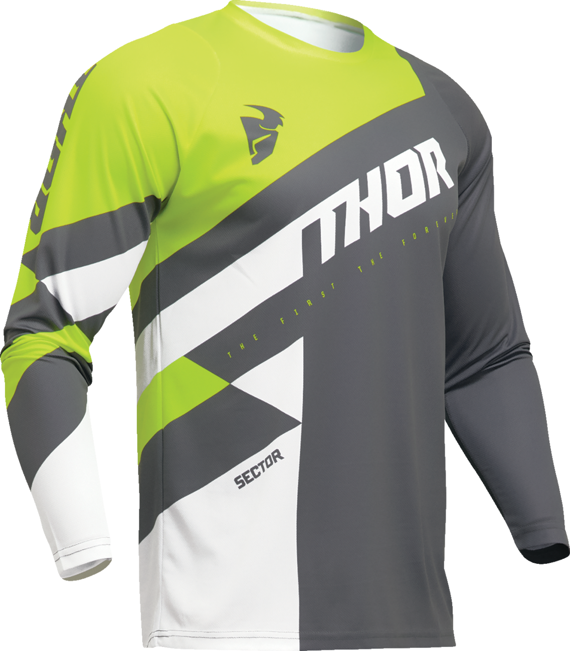 THOR Sector Checker Jersey - Gray/Acid - XL 2910-7597