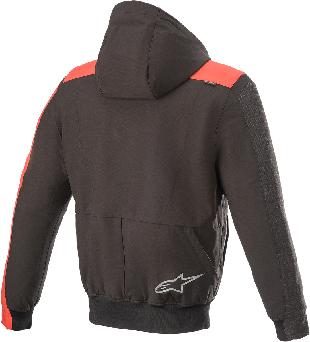 Sudadera con capucha ALPINESTARS Rhod Windstopper - Negro/Gris/Rojo - Mediana 4200420-1123-M