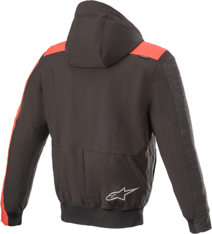 Sudadera con capucha ALPINESTARS Rhod Windstopper - Negro/Gris/Rojo - Mediana 4200420-1123-M