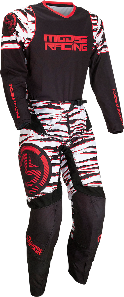MOOSE RACING Qualifier Pants - Black/Red - 38 2901-10055