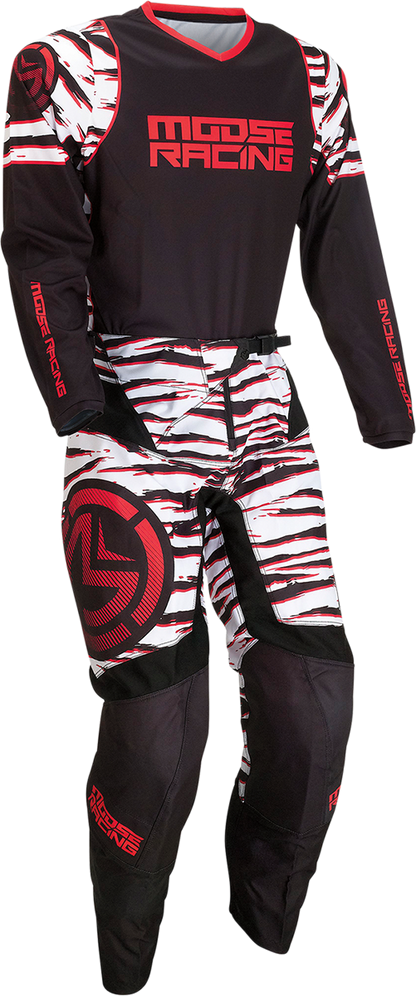 MOOSE RACING Qualifier Jersey - Black/Red - Large 2910-6976