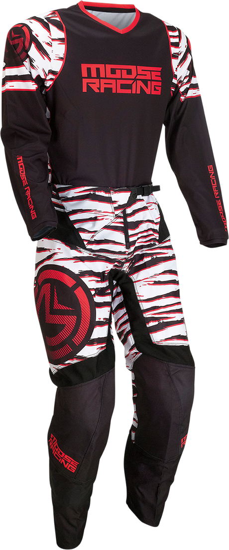 MOOSE RACING Qualifier Jersey - Black/Red - Large 2910-6976