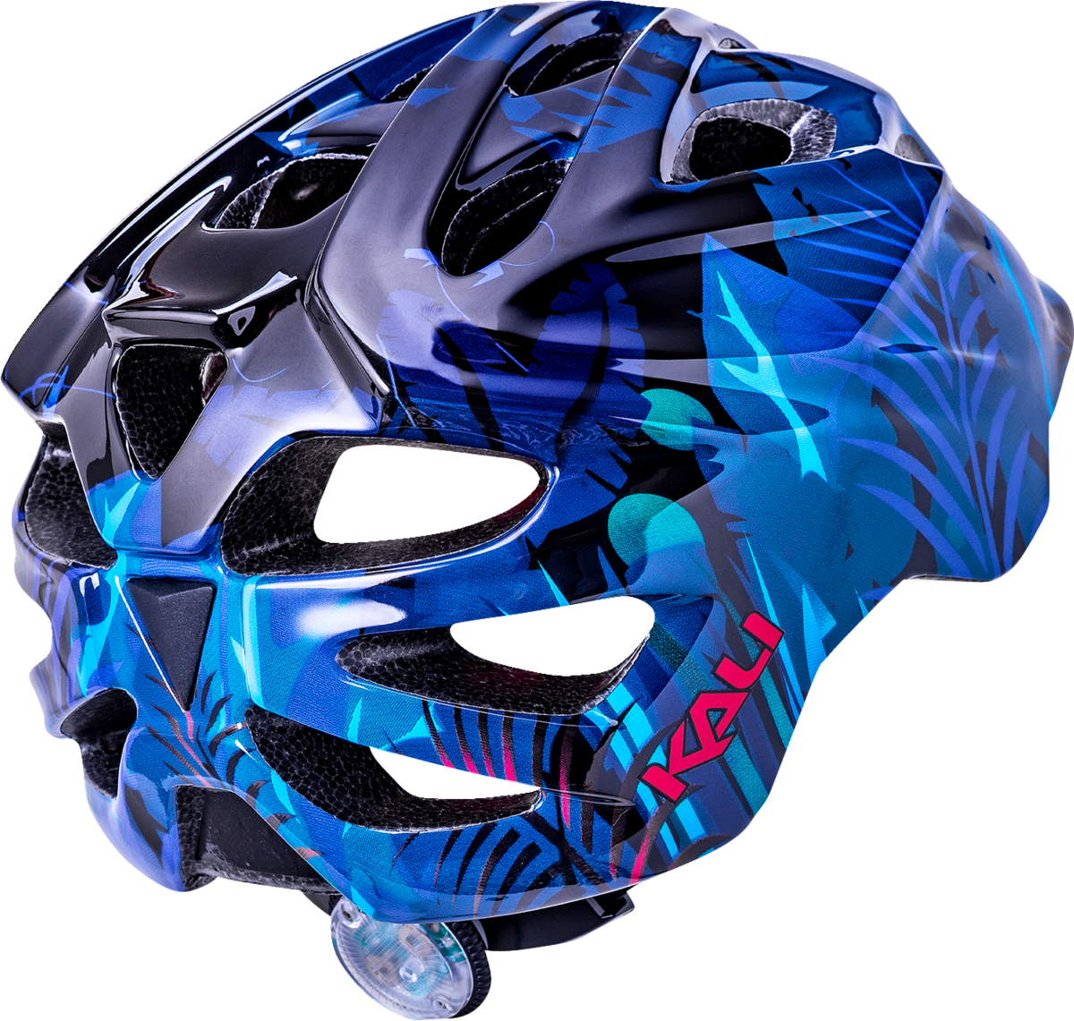 Casco iluminado KALI Child Chakra - Jungle - Azul brillante - XS 221022224 