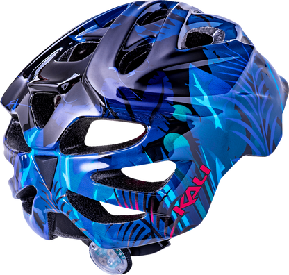 Casco iluminado KALI Child Chakra - Jungle - Azul brillante - XS 221022224 