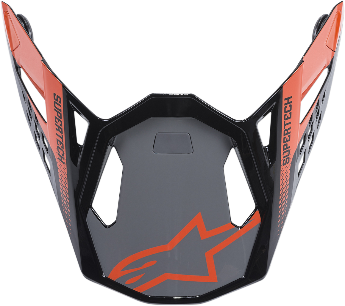 ALPINESTARS Supertech M8 Visor - Triple - Orange/Mid Gray/Gloss Black 8981419-9180