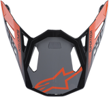 ALPINESTARS Supertech M8 Visor - Triple - Orange/Mid Gray/Gloss Black 8981419-9180