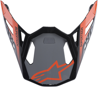 ALPINESTARS Supertech M8 Visor - Triple - Orange/Mid Gray/Gloss Black 8981419-9180