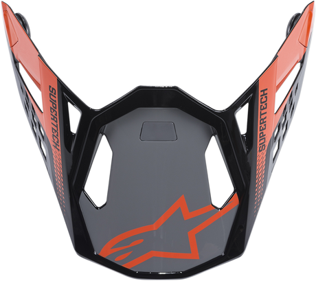 ALPINESTARS Supertech M8 Visor - Triple - Orange/Mid Gray/Gloss Black 8981419-9180